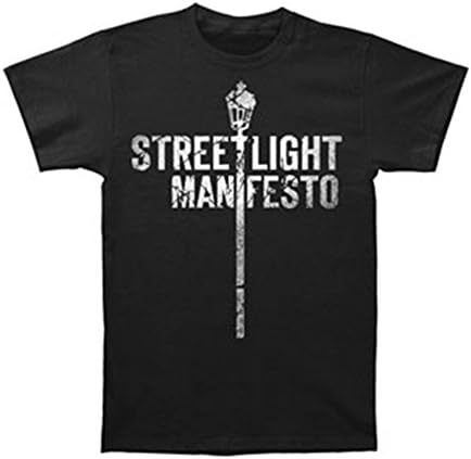 Streetlight Manifesto Men's Distressed Streetlight T-shirt Large Black