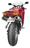Two Brother V.A.L.E. M-2 Small Oval Aluminum Slip On Honda Street Bike Exhaust - Size : Honda VRF800fi Dual 2002-2009
