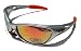 X-Loop Sonnenbrillen - Sport - Radfahren - Skifahren - Laufen - Driving - Motorradfahrer / Mod. 1170 Grau Orange / One Size Adult / 100% UV400 Schutz