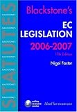 Blackstone s EC Legislation (Blackstone s Statute Book)