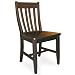 International Concepts C46-61P Pair of Schoolhouse Chairs Black