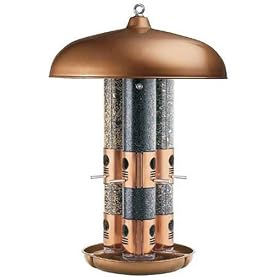 Topflight® 7103-2 Copper Triple Tube Bird Feeder by Birds