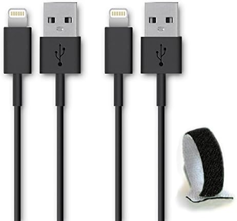SideTech (TM) 10 Feet 8 Pin Premium Durable iPhone 5/6 Data Sync / Charging Cable for iPhone 6, 6 Plus, 5, 5C, 5S, iPad Air, iPad Mini - Excellent Quality USB to 8 Pin Sync/Charging Data Cable - Quick Charging Certified Quality. Newest iPhone, iPod Compatible with iOS 8 SHIPPED IN SAME BUSINESS DAY(10 FT Bundle of 2 Black Nylon cable)