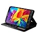 Galaxy Tab 4 7.0 Case, NageBee - Samsung Galaxy Tab 4 7.0 Wallet Flip Fold Case Pouch Cover Fold Stand case Premium Leather Wallet Flip Case for Samsung Galaxy Tab 4 7 (7.0 inch) (Black)