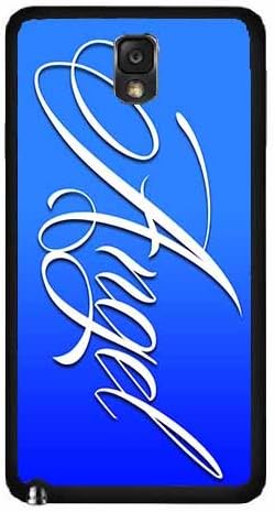 Angel on Blue Background- TPU RUBBER SILICONE Phone Case Back Cover Samsung Galaxy Note III 3 N9002