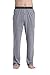 CYZ Men's 100% Cotton Jersey Knit Pajama Pants Elastic Waistband-DarkGrey-M