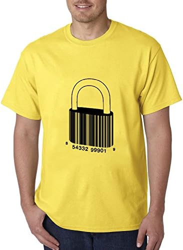 Onlyyousweet Art Barcode Premium Crewneck Stretch Greatest Funny Super Soft Hard Rock Slim Short Sleeve Mens T-shirt Size XXXXL