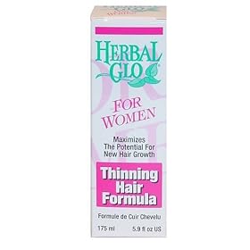 Herbal Glo Thinning Hair Formula for Women, 5.9 fluid ounces.