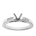Platinum Channel-Set Diamond Engagement Ring Setting (1/5 ct tw, J, I1)