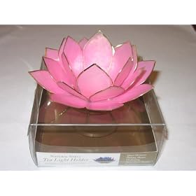Capiz Shell Tea Light Holder - Gemstone Collection