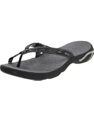 Shoes: Ahnu Womens Nicasio Flip Sandal,Black,10 M US - Ahnu