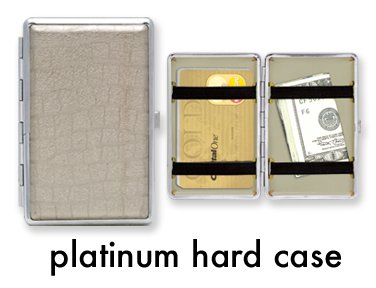 Metro Mini Metropolitan Designer Wallet Hard Case / Credit Card Case (Platinum Hard Case)