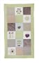 Tagesdecke Patchwork Eule gr�n / wei�