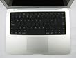 Rasfox Keyboard skin for 13-inch Apple MacBook Laptop - Color Black
