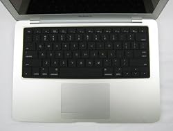 Rasfox Keyboard skin for 13-inch Apple MacBook Laptop - Color Black