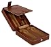 Rapport C415 Voyager Three Watch and Cufflinks Box in Tan Leather with Cream Interior