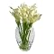 Faux Calla Lily in Glass Vase
