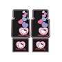 5PC Hello Kitty Front and Rear Floor Mats Steering Wheel Cover Car Truck Suv NEW!