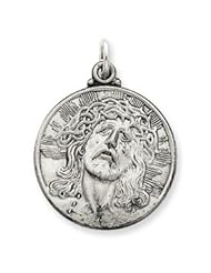 Sterling Silver Jesus Medal QC3443"