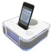 iPod Docking Station Speakers with Alarm Clock Radio (White) iPod Docking Station Speakers with Alarm Clock Radio (White)