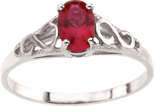 Teen Imitation July Birthstone Ring