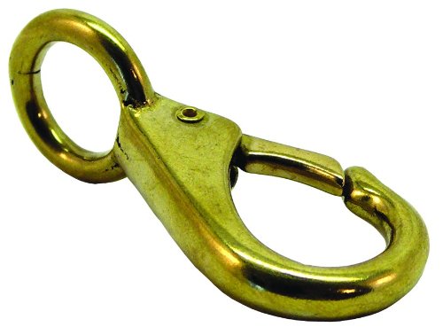 Invincible Marine 3-1 4-Inch Swivel Eye Snap - Brass