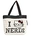 Hello Kitty I Love Nerds Canvas Tote Bag