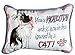 Ignored by a Cat Decorative Tapestry Toss Pillow
