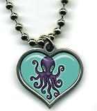 Hand Made Womens Retro 'TATTOO OCTOPUS' Chain Necklace Pendant