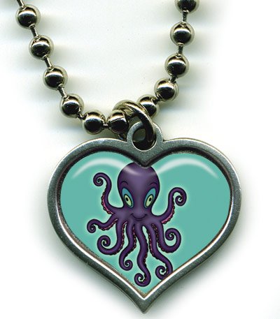 Click here to buy Hand Made Womens Retro 'TATTOO OCTOPUS' Chain Necklace Pendant.