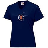 Nike Illinois Fighting Illini Navy Blue Ladies Double Logo T-shirt