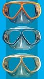 Aluminum Metal Series 2 Window Low Volume Dive Mask - Clear Skirt