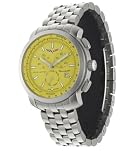 Corvette Men's CR6-101-YLW Swiss Chronograph Stainless Steel Watch