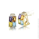 WILLOW FINE COLLECTIBLES: *SUNDANCE BAGUETTE EARRINGS 14KY*