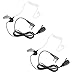 Arama 2 Pack Covert Air Acoustic Tube MIC PTT Radio Earpiece for 2 PIN Kenwood HYT Puxing Wouxun Baofeng Lt-2288 Lt-3107 Lt-3188 Lt-3260 Lt-3268 Two Way Radios