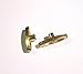 Two Music Box Winding Keys - - 1/8 inch Short Key - - Great for Snow Globes - - Golden Brass Replacement Keys - - Fits Your Music Jewelry Box - - 3 mm Key - - 0.12 inch Key for Music Box Movements