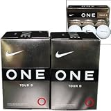 Nike One Tour D 2 Dozen Golf Balls 3-piece Construction for Maximum Distance