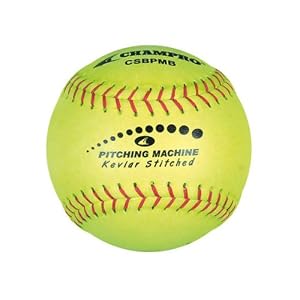 Buy Champro 12 Kevlar Stitched Softballs OPTIC YELLOW 12 (ONE DOZEN)