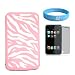 Ipod Touch 2nd and 3rd generation 64GB 32G 16GB Silicone Baby Pink Zebra Skin + Mirror Screen Protector + Wristband