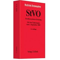 Stra�enverkehrs-Ordnung: Rechtsstand 01.09.2009