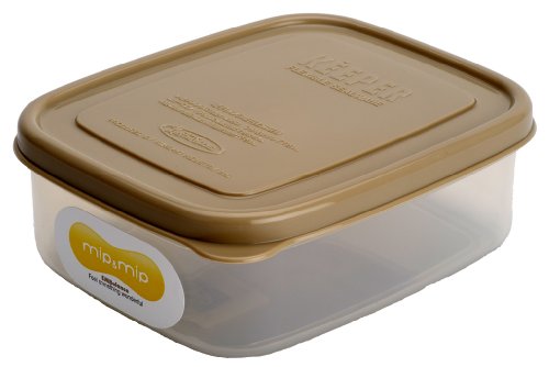 mip&mip 角型保存パック 370ml ジニアルベージュ T1850