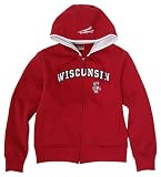 Wisconsin Badgers Women's Aerial Full Zip Fleece Hoodie