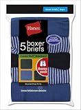 Hanes Boy's Red Label P5 Stripe Boxer Brief 5-Pack, XL-Assorted Stripes
