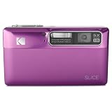 Kodak Slice 14MP Digital Camera with Schneider-Kreuznach Prism 5x Optical Image Stabilized Zoom and 3.5-Inch Touch-Screen LCD (Magenta)