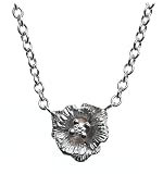 18k White Gold and Diamond Flower Pendant (.02ctw, H, SI)