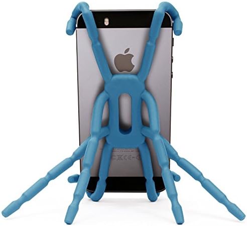 Newstylee Spiderpodium Portable Stand / Car Mount Holder for Iphone 5S/5C/5/4S/4, Samsung Galaxy S4/S3/S2/S (Blue)
