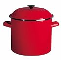Le Creuset Enamel-on-Steel 8-Quart Covered Stockpot, Red