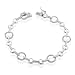 $29.95 Sterling Silver Diamond-Accented Circle Link Bracelet