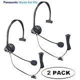 Panasonic Hands-Free Headset with Comfort Fit Headband 2 Pack For The Panasonic KX-TG4022N - KX-TG4032B - KX-TG6532B - KX-TG6542B and KX-TG7532B DECT 6.0 PLUS Expandable Digital Cordless Answering Phone System