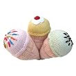 Yellow Label Kids Ice Cream Rattles (Set of 3)
